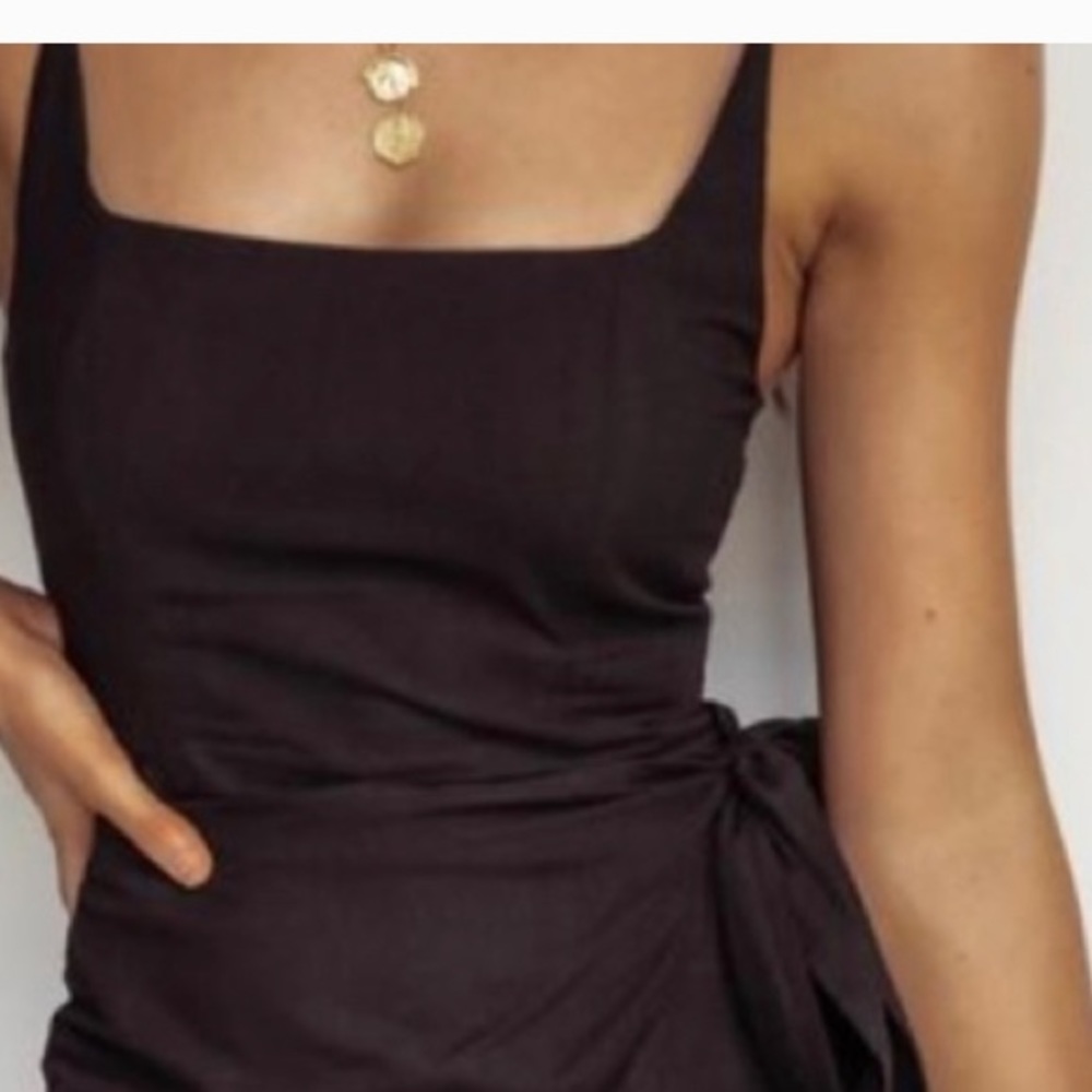 PRINCESS POLLY LOVE LANE MINI DRESS BLACK - Picture 2 of 5
